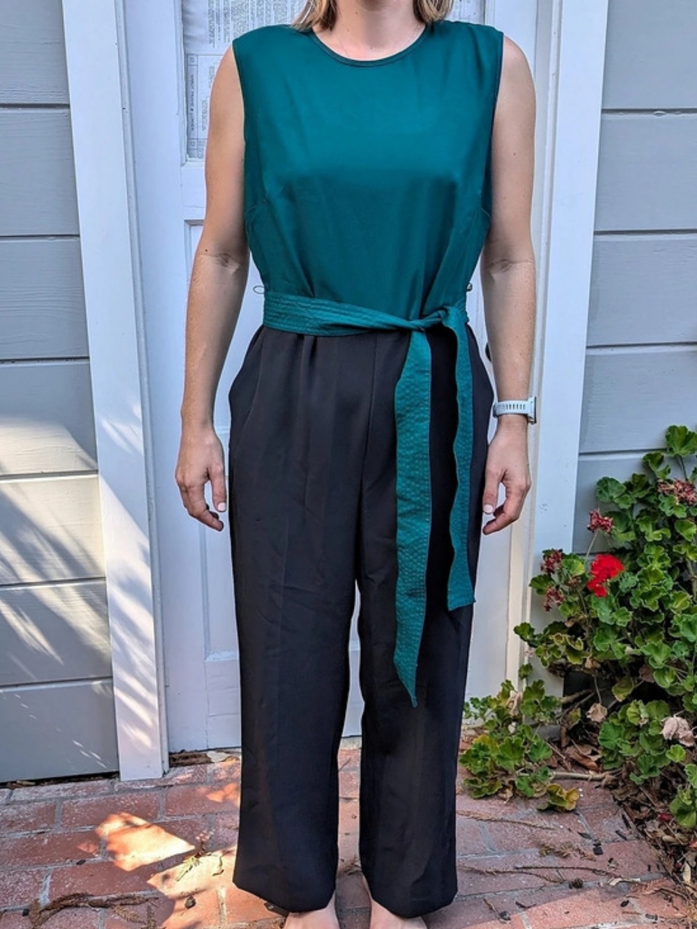Ann Taylor Jump Suit green And Black